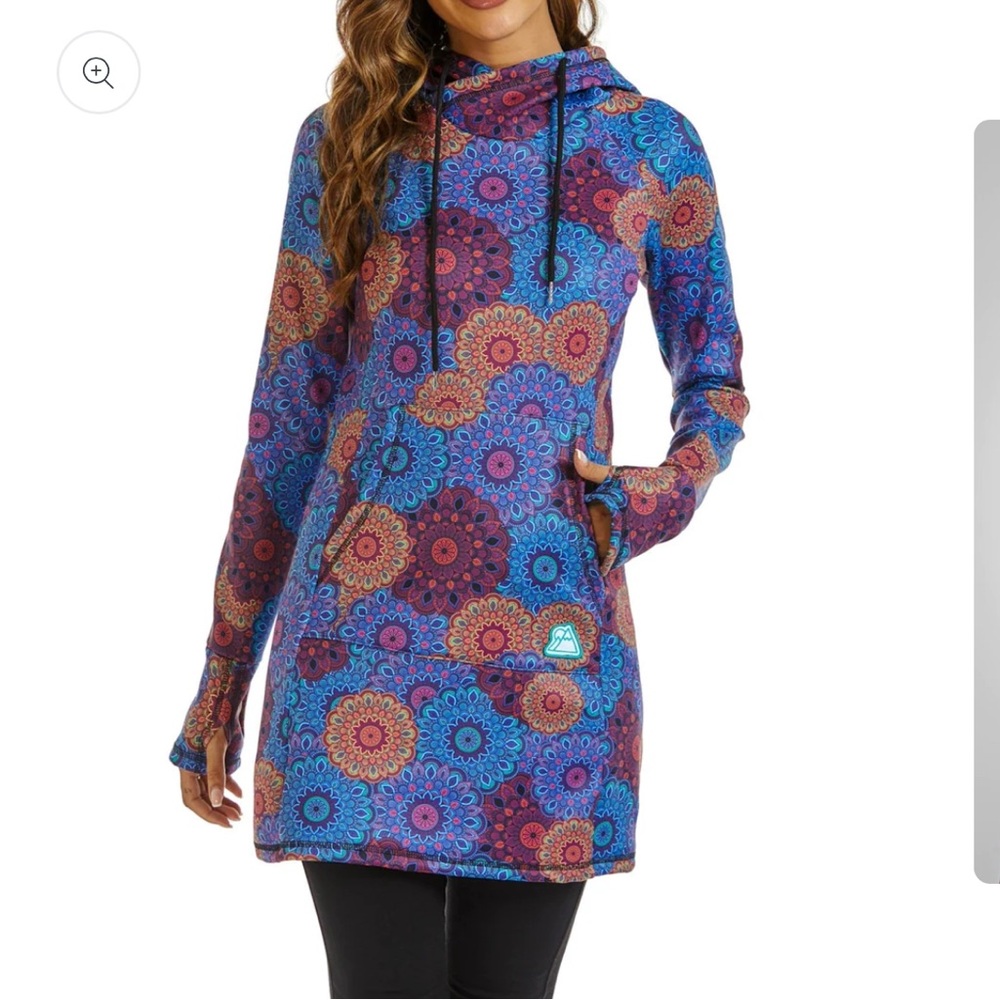 Fleece sweater dress